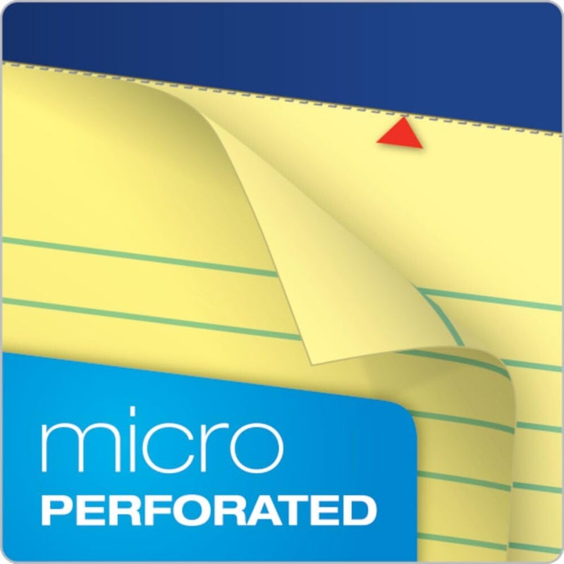 Ampad TOP20230 20-230 Evidence Perf 8-1/2x14 Pads, Wide Rule, Red Margin, Canary, 50 Sheets, Dozen - Image 2